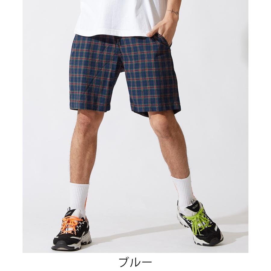ショートパンツ メンズ チェック パンツ ハーフパンツ ショーツ 短パン 半ズボン チェック柄パンツ レッド ブルー 赤 青 Graciasショッピングストア 通販 Yahoo ショッピング