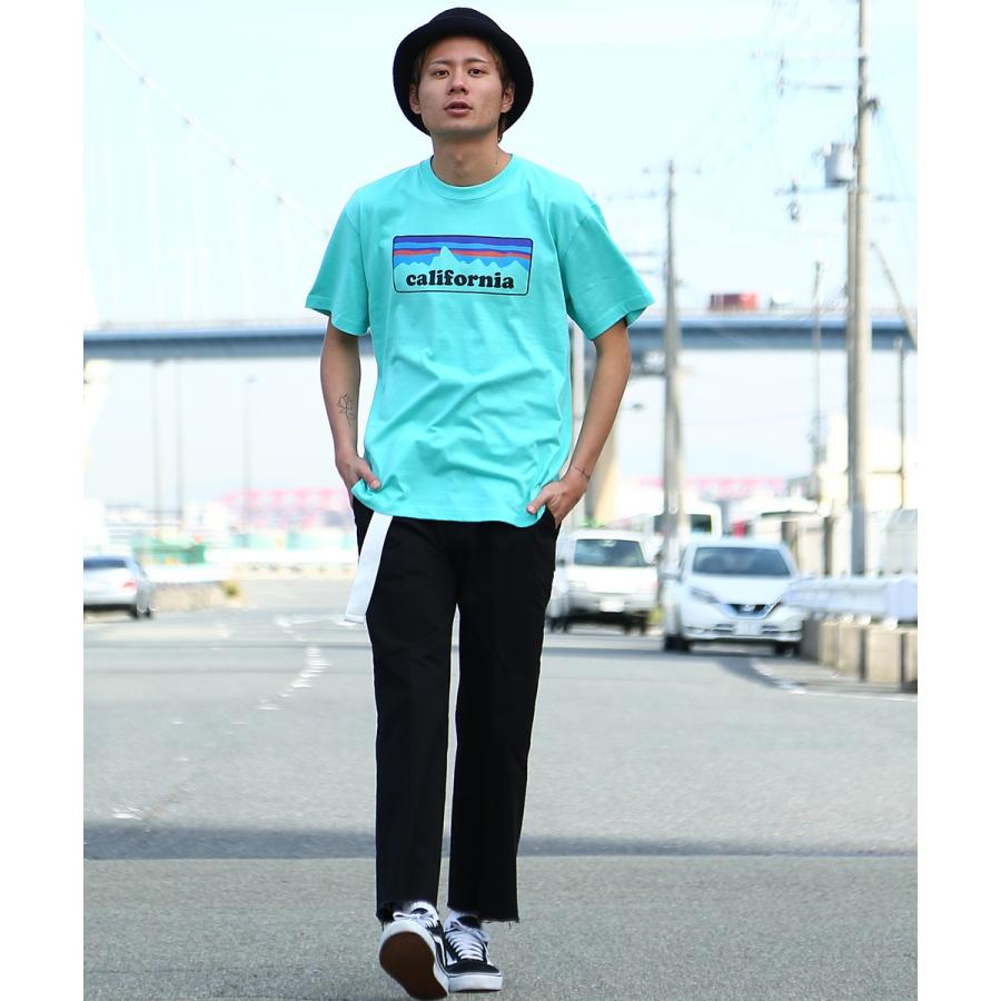 オリジナルボックスロゴ Tシャツ メンズ 半袖 クルーネック California ロゴ プリント カットソー 半袖tシャツ 502 Graciasショッピングストア 通販 Yahoo ショッピング