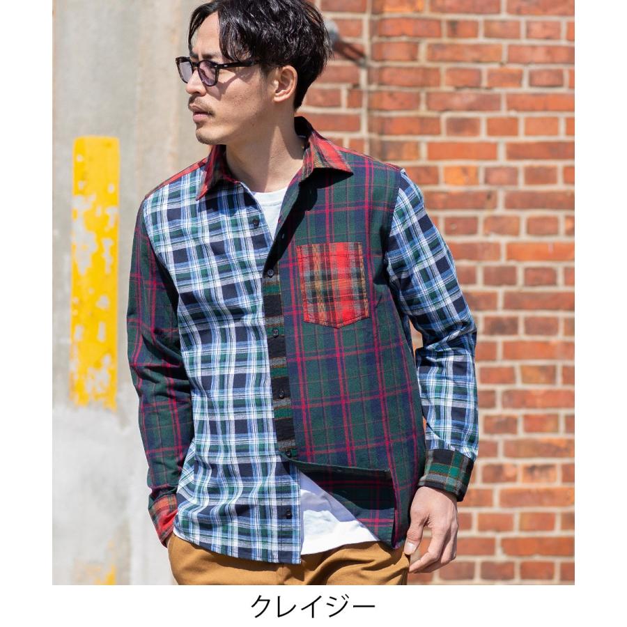 チェックシャツ メンズ 韓国 ファッション チェック柄 シャツ 長袖シャツ ブロードシャツ コットンシャツ タータンチェック Gracias Graciasショッピングストア 通販 Yahoo ショッピング