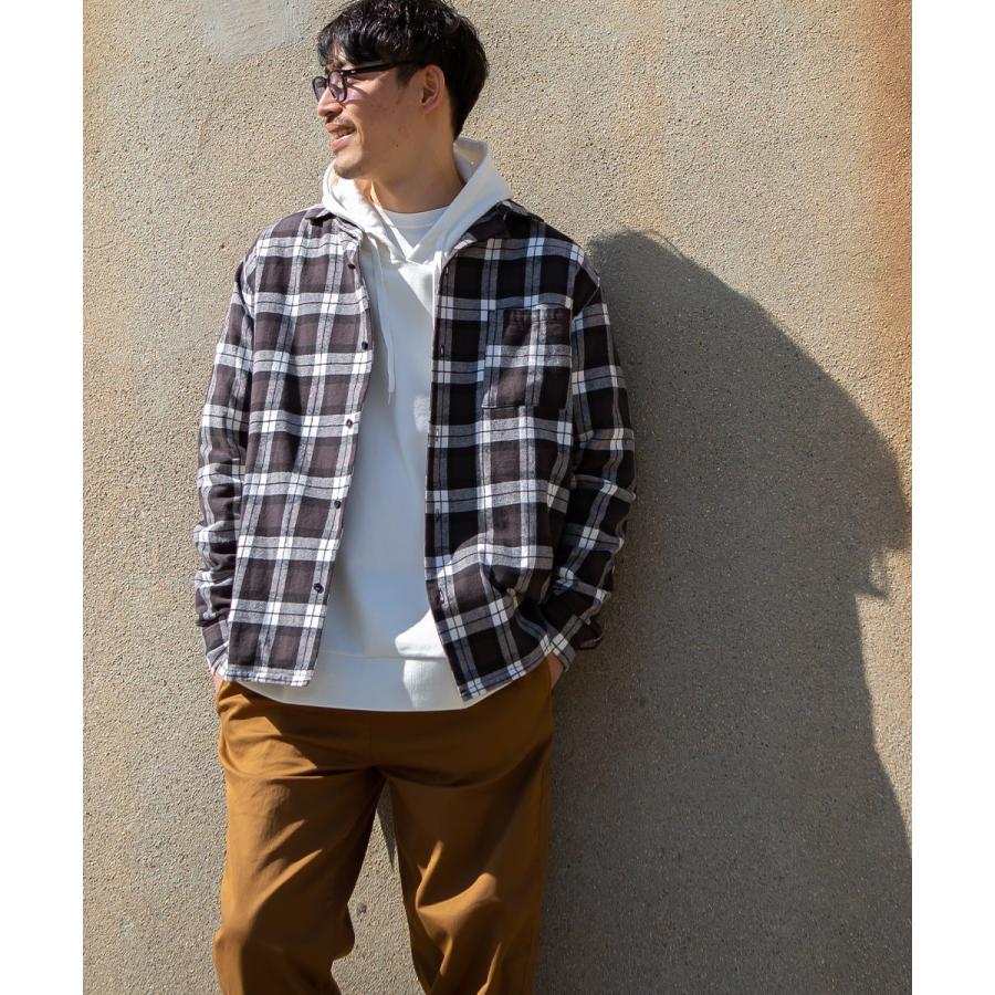 チェックシャツ メンズ 韓国 ファッション 開襟シャツ オープンカラーシャツ チェック柄 シャツ 長袖シャツ ネルシャツ 赤 黒 Gracias Graciasショッピングストア 通販 Yahoo ショッピング
