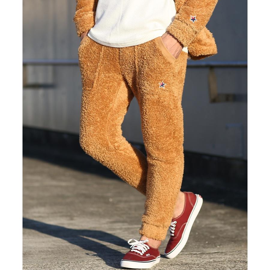マイクロフリース ボア ジョガーパンツ メンズ ジョガー パンツ もこもこ ブラック ホワイト キャメル ベージュ ブラウン 黒 Gracias Graciasショッピングストア 通販 Yahoo ショッピング