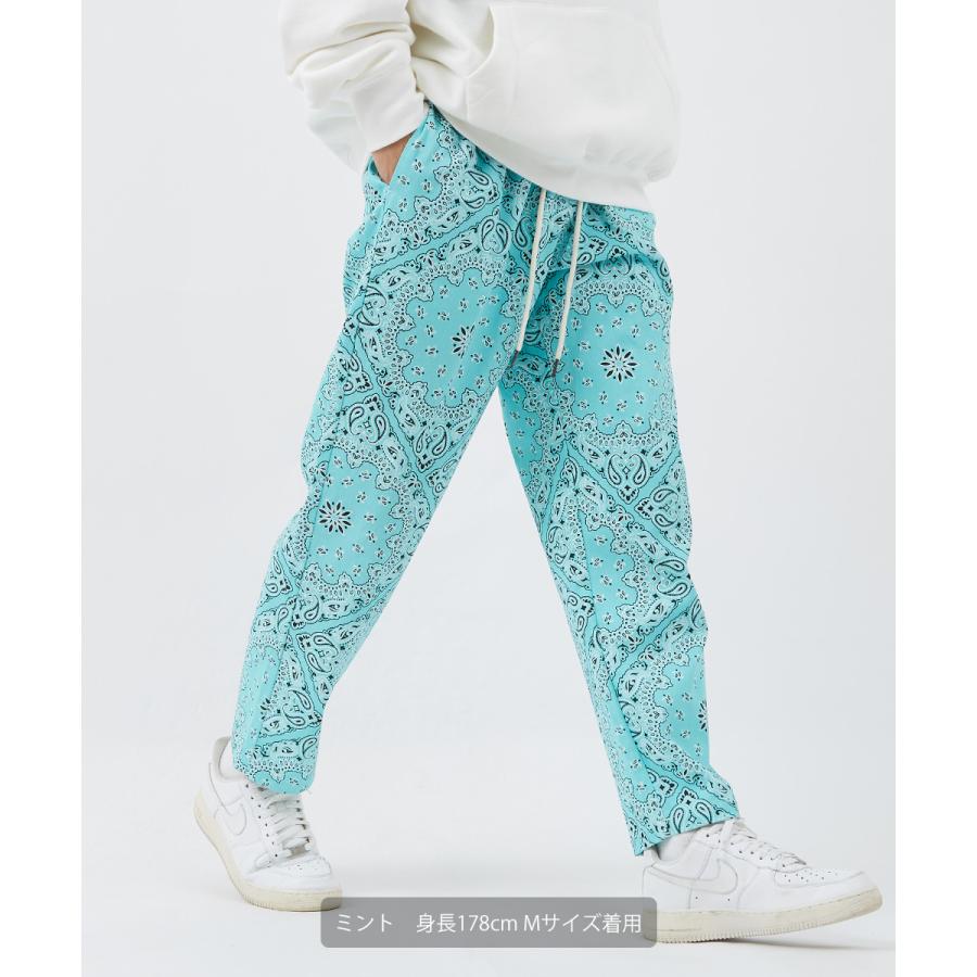 シェフパンツ メンズ バンダナ柄 イージーパンツ セットアップ可 ワイドパンツ ペイズリー柄 柄パンツ 大きいサイズ オーバーサイズ Gracias Graciasショッピングストア 通販 Yahoo ショッピング