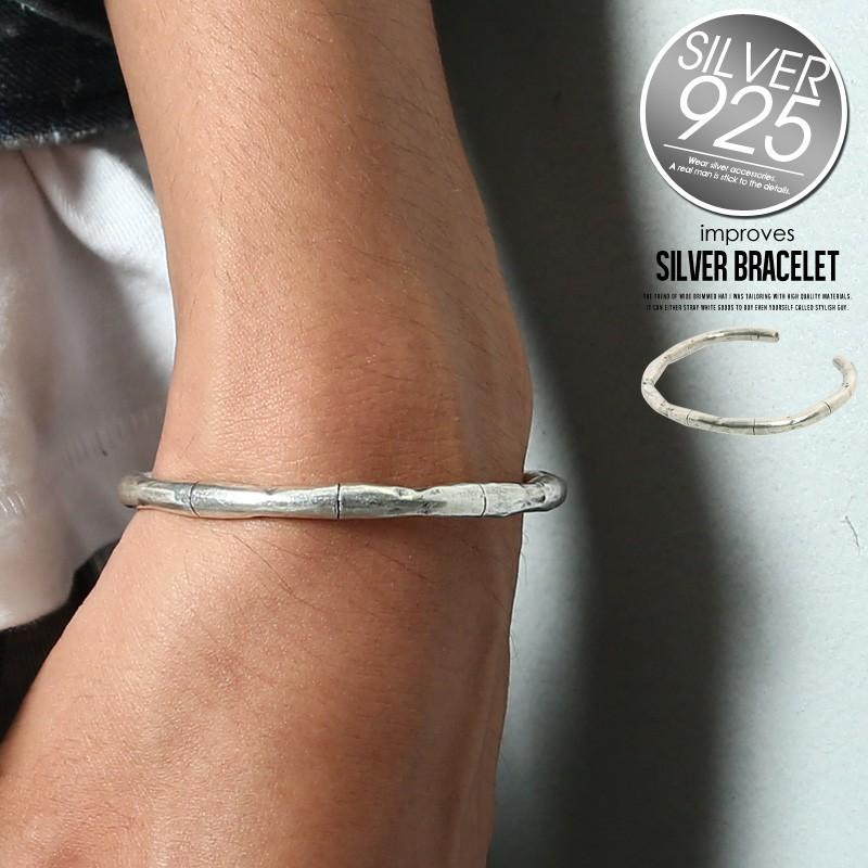 バングル ブレスレット シルバーアクセサリー メンズ シルバー925 プレゼント 夏 夏服 Graciasショッピングストア 通販 Yahoo ショッピング