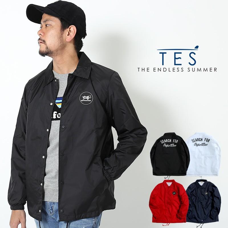 Tes コーチジャケット メンズ エンドレスサマー ナイロンジャケット テス ブヒ Buhi ロゴ ナイロン ジャケット ジャンパー Tes250 Graciasショッピングストア 通販 Yahoo ショッピング