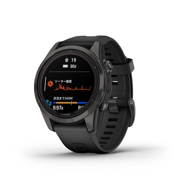 010-02776-52 ガーミン garmin fenix 7S Pro Sapphire Dual Power 42mm Carbon Gray / Black ガーミン時計 スマートウォッチ gps搭載｜gracis-online-shop｜03