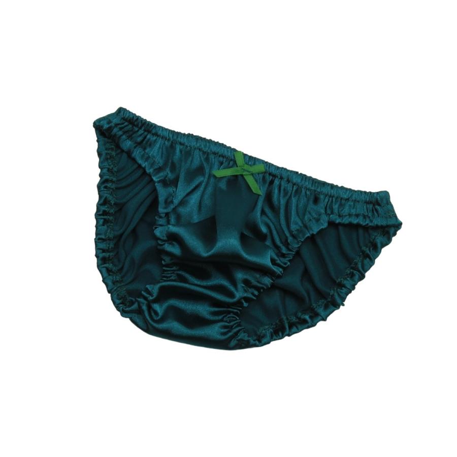 レディース ソフトサテン インゴム 光沢 ローライズ スキャンティー パンティー かわいい 小さいパンツ 浅め メール便 |  | 04