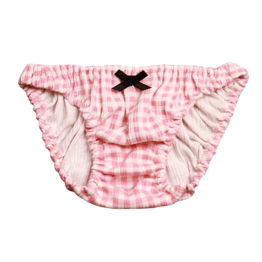 くすみピンクのギンガムチェック柄 針抜きフライスニット レディース ローライズ 綿 ショーツ パンティー かわいい 小さいパンツ 女性 下着 部屋着 メール便 グラデーション 通販 Yahoo ショッピング