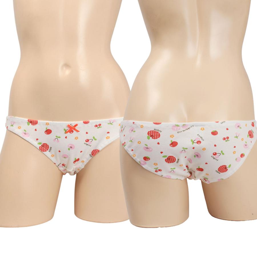 レディース  フルーツプリント スムースニット ローライズ ショーツ パンティー かわいい 小さいパンツ 女性 下着 メール便 |  | 05