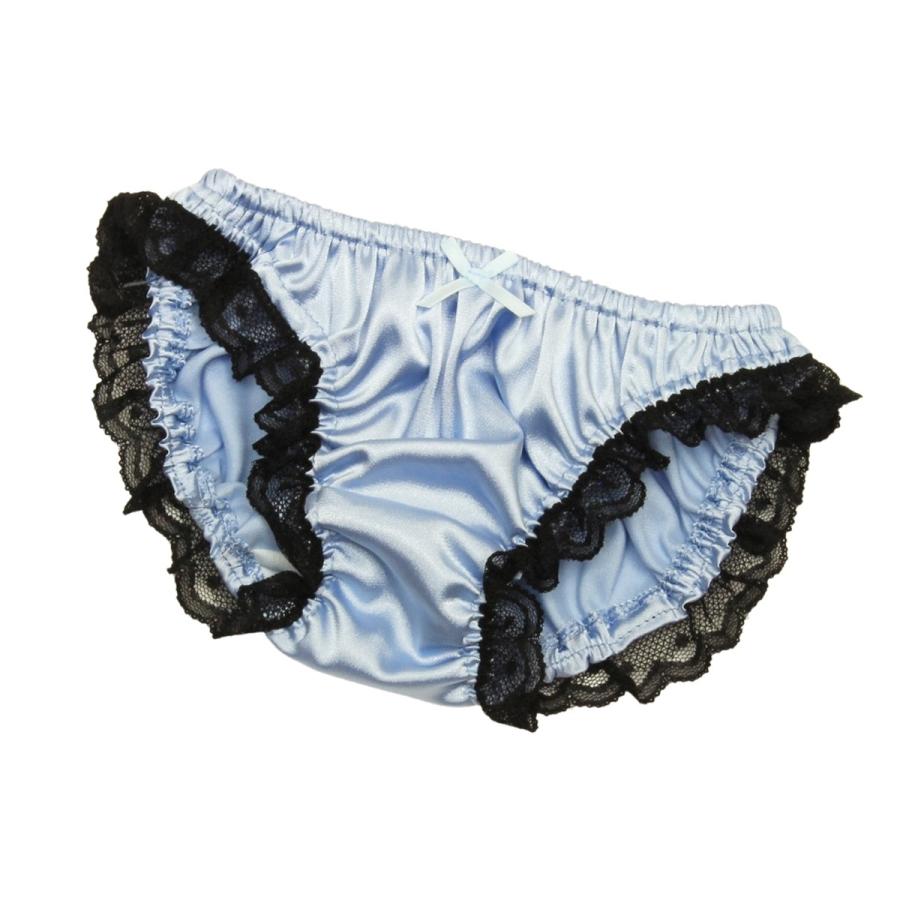 レディース レース・リボン付き ソフトサテン インゴム 光沢 ローライズ スキャンティー パンティー かわいい 小さいパンツ 浅め メール便 |  | 05