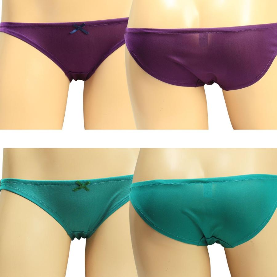 トリコットインゴム レディース ローライズ スキャンティー 極浅パンティー かわいい 小さいパンツ メール便 |  | 02