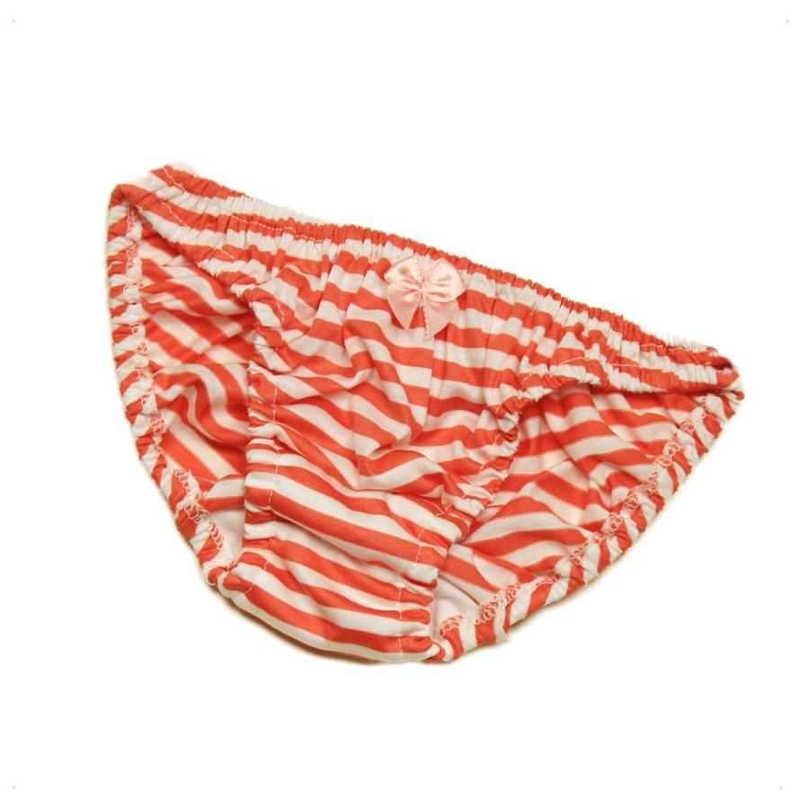 レディース ローライズ ギザリヨセル天竺 細ボーダー  ショーツ パンティー かわいい 小さいパンツ 女性 下着 メール便 |  | 07