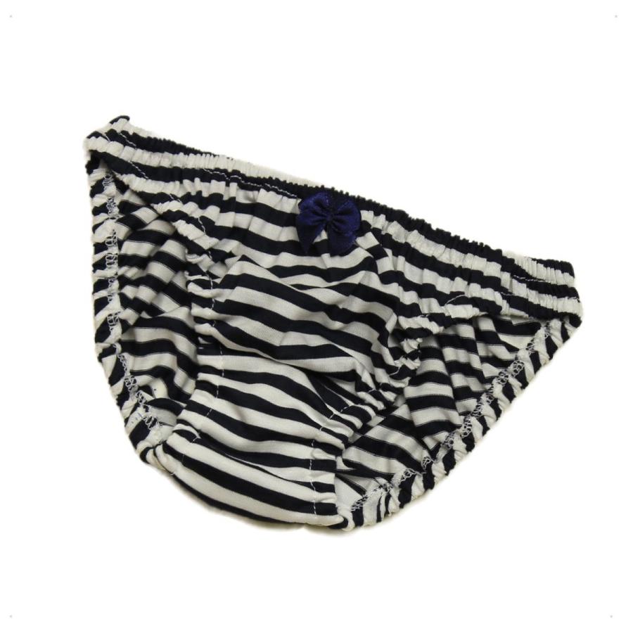 レディース ローライズ ギザリヨセル天竺 細ボーダー  ショーツ パンティー かわいい 小さいパンツ 女性 下着 メール便 |  | 09