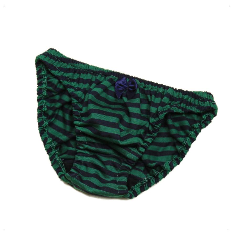 レディース ローライズ ギザリヨセル天竺 細ボーダー  ショーツ パンティー かわいい 小さいパンツ 女性 下着 メール便 |  | 10