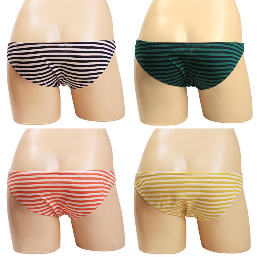 レディース ローライズ ギザリヨセル天竺 細ボーダー  ショーツ パンティー かわいい 小さいパンツ 女性 下着 メール便 |  | 06