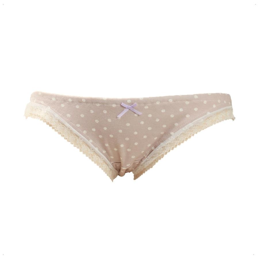 レディース 足ぐりレース お絵描きドット 水玉 スムースニット ローライズ 綿ショーツ パンティー かわいい 小さいパンツ メール便 |  | 02
