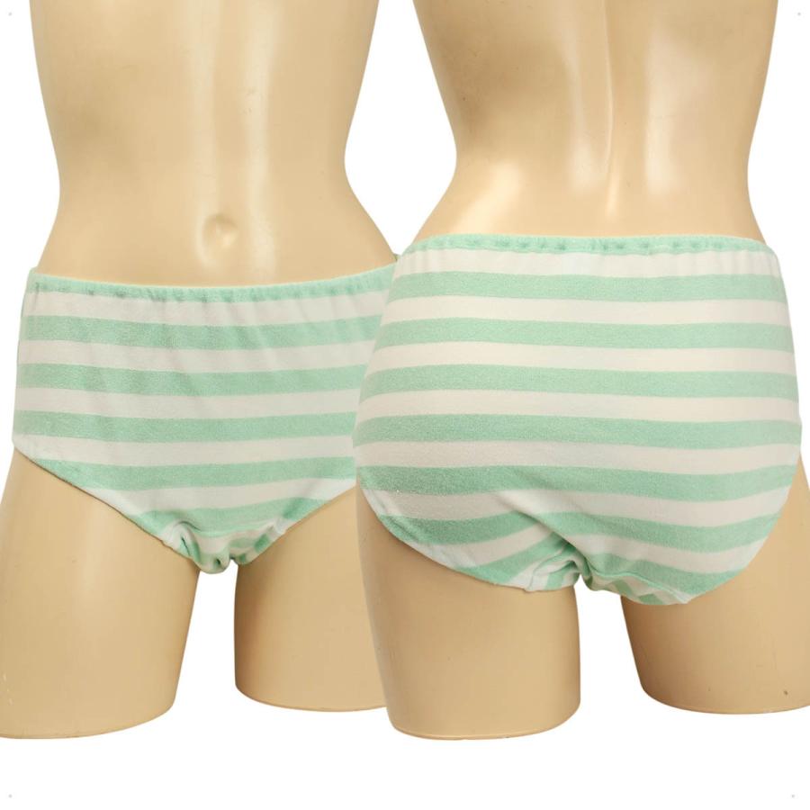 レディース パイルボーダー ショーツ 股上深め  しまぱん ショーツ パンティー かわいい 小さいパンツ 女性 下着 メール便 |  | 07