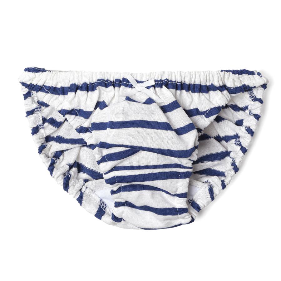 レディース 青ボーダー 縞パン 天竺ニット スキャンティー ローライズ ショーツ パンティー かわいい 小さいパンツ 女性 下着 メール便 | 