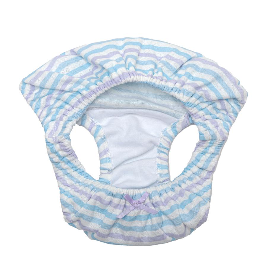 レディース パステルボーダー接結ニット スキャンティー ローライズ ショーツ パンティー かわいい 小さいパンツ 女性 下着 メール便 |  | 02