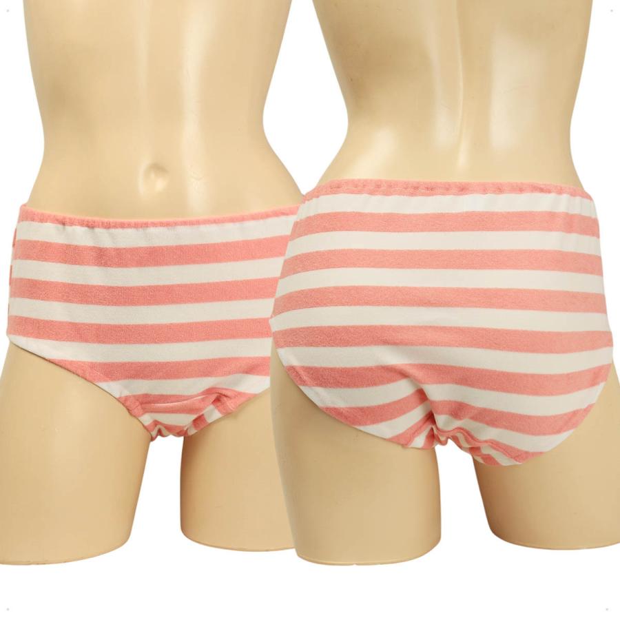 レディース パイルボーダー ショーツ 股上深め  しまぱん ショーツ パンティー かわいい 小さいパンツ 女性 下着 メール便 |  | 06