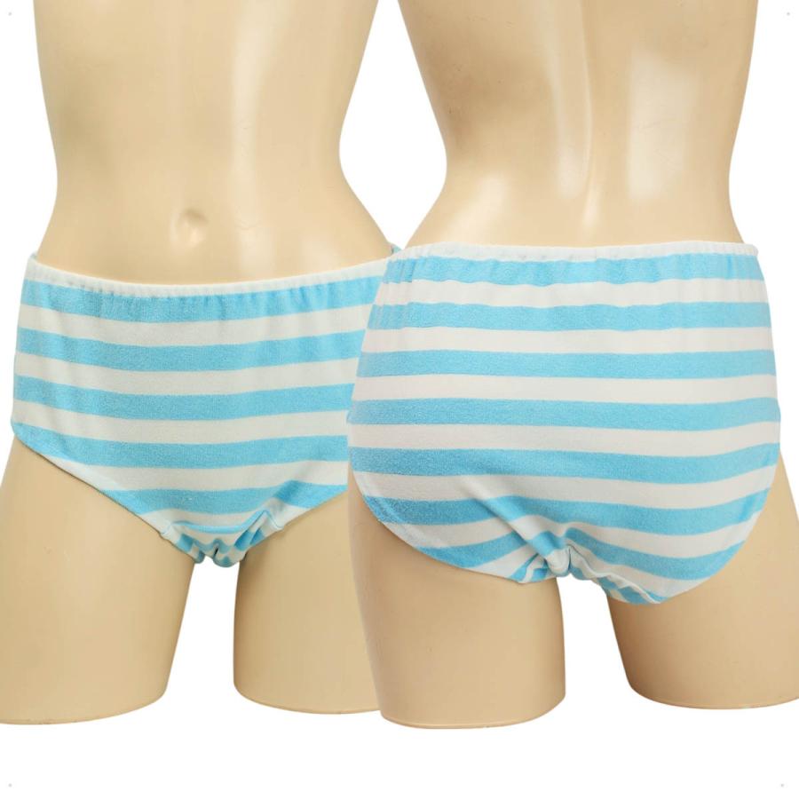 レディース パイルボーダー ショーツ 股上深め  しまぱん ショーツ パンティー かわいい 小さいパンツ 女性 下着 メール便 |  | 07