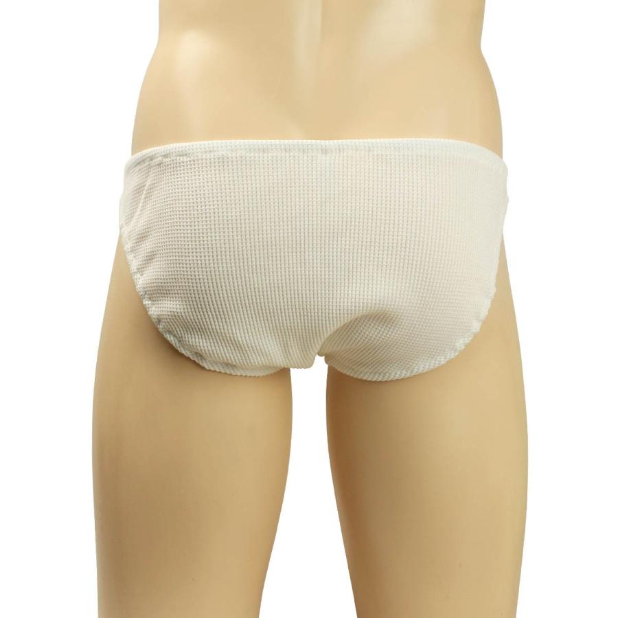 メンズ ワッフルニット ビキニ ショーツ スキャンティー 大きいサイズ パンツ ショーツ インゴム パンティ |  | 02