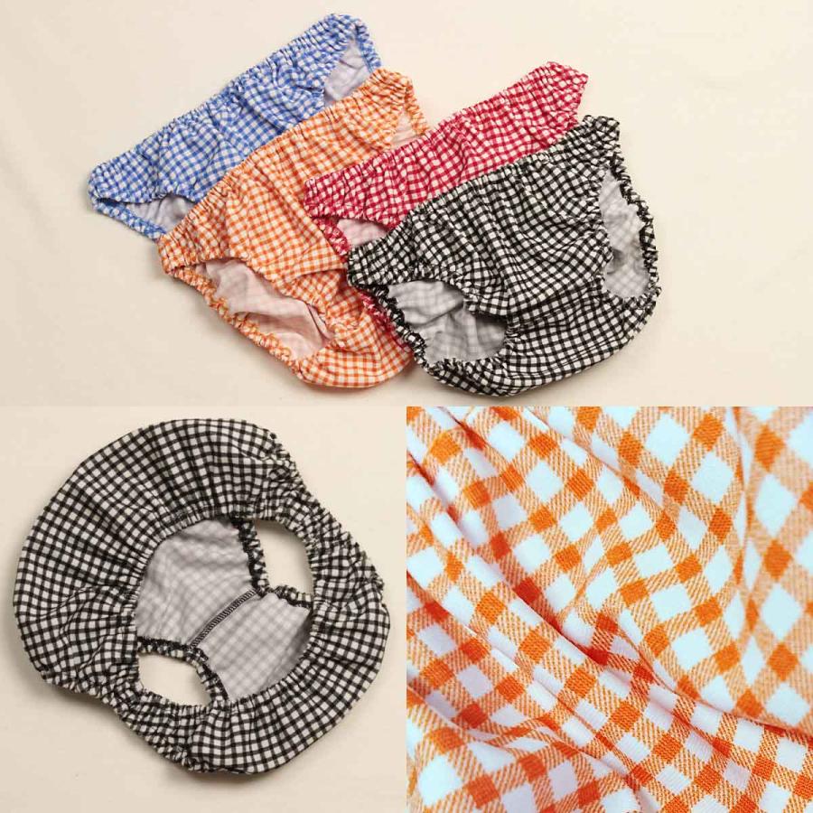 メンズ ギンガムチェック ハイテンションニット インゴム ショーツ インナー かわいい 小さいパンツ ビキニ 大きいサイズ 男性 下着 メール便 |  | 07