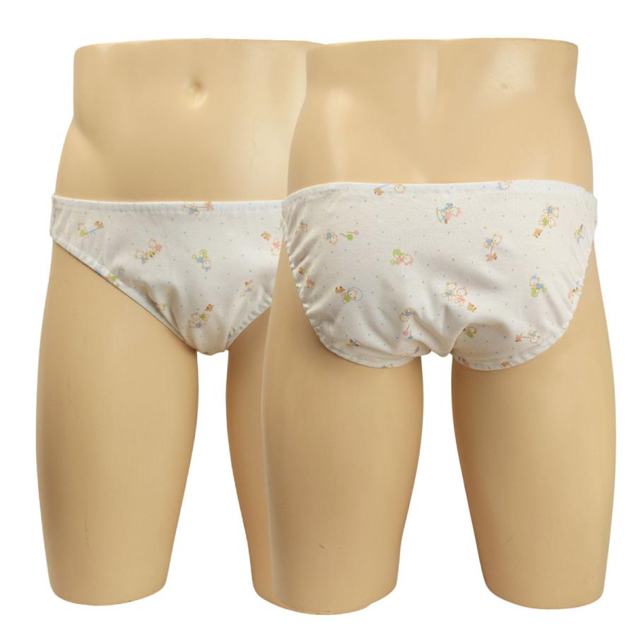 メンズ くまちゃんプチドット スムースニット スキャンティー メール便 インゴム ショーツ 男性 下着 インナー かわいい パンツ ビキニ |  | 03