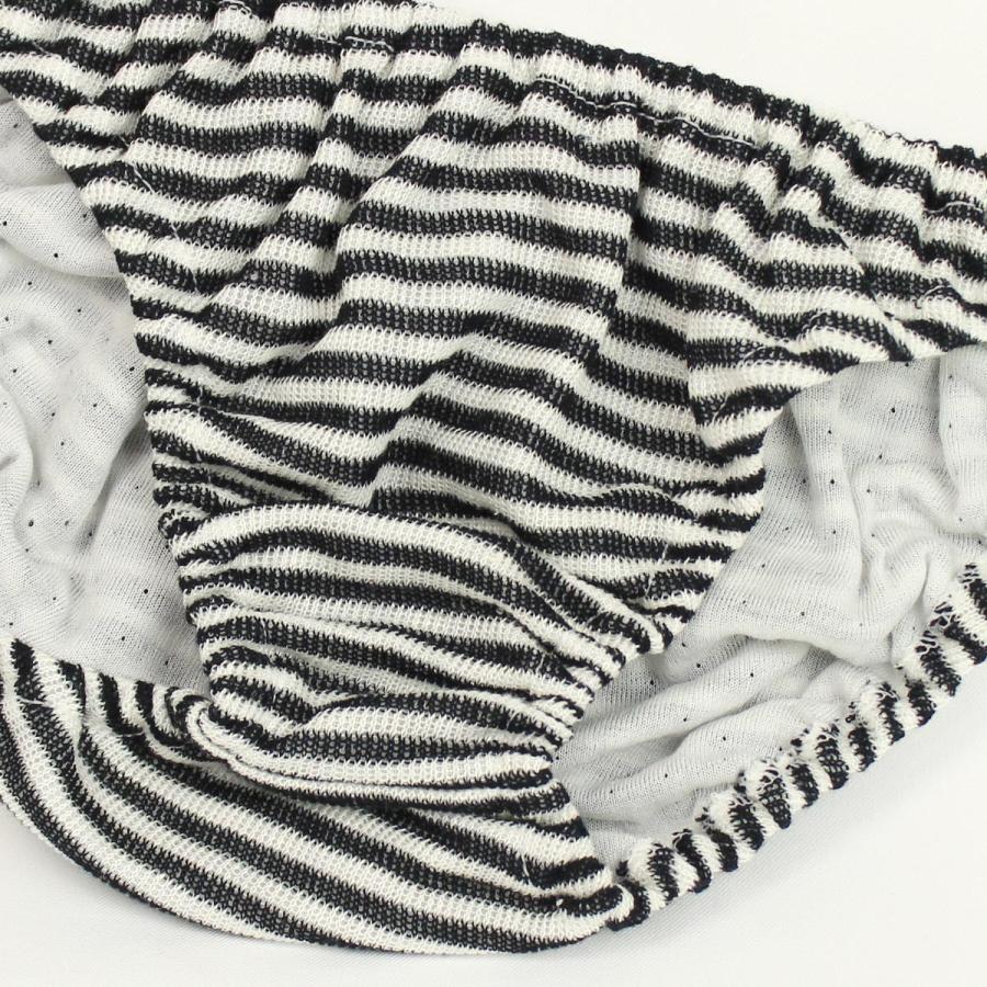 メンズ blackボーダー ふんわり接結ニット インゴム ショーツ コットン インナー かわいい 小さいパンツ ビキニ 大きいサイズ 男性 下着 メール便 |  | 01