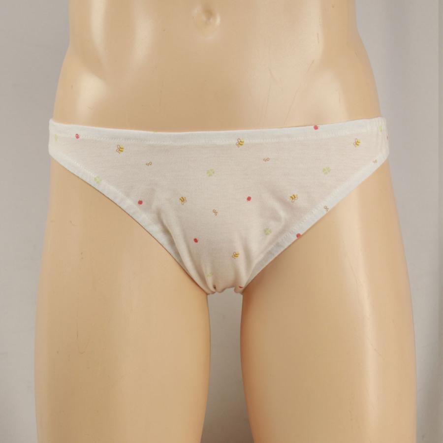 メンズ みつばちとりんごとクローバー 天竺ニット インゴム ショーツ コットン インナー かわいい 小さいパンツ ビキニ 大きいサイズ 男性 下着 メール便 |  | 02