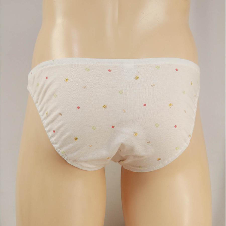 メンズ みつばちとりんごとクローバー 天竺ニット インゴム ショーツ コットン インナー かわいい 小さいパンツ ビキニ 大きいサイズ 男性 下着 メール便 |  | 03