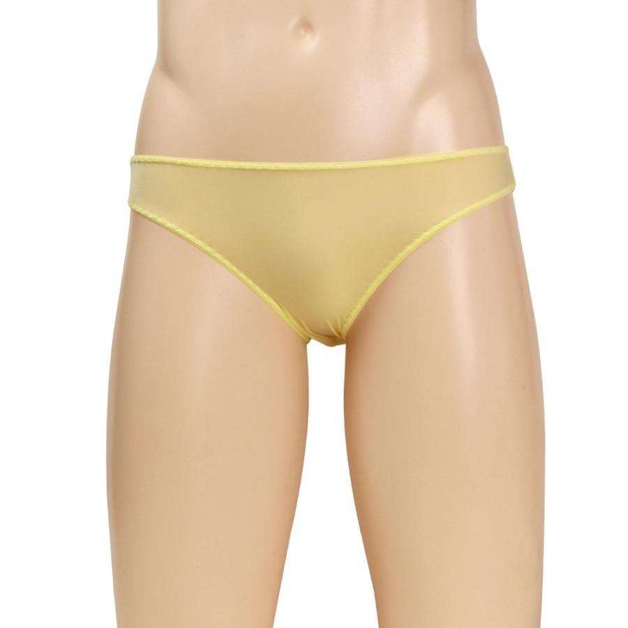 【値下げ中】BBJ ビキニ、パンツイエロー 超うす2WAYナイロン シースルー ビキニ パンツ ショーツ パンティ XL