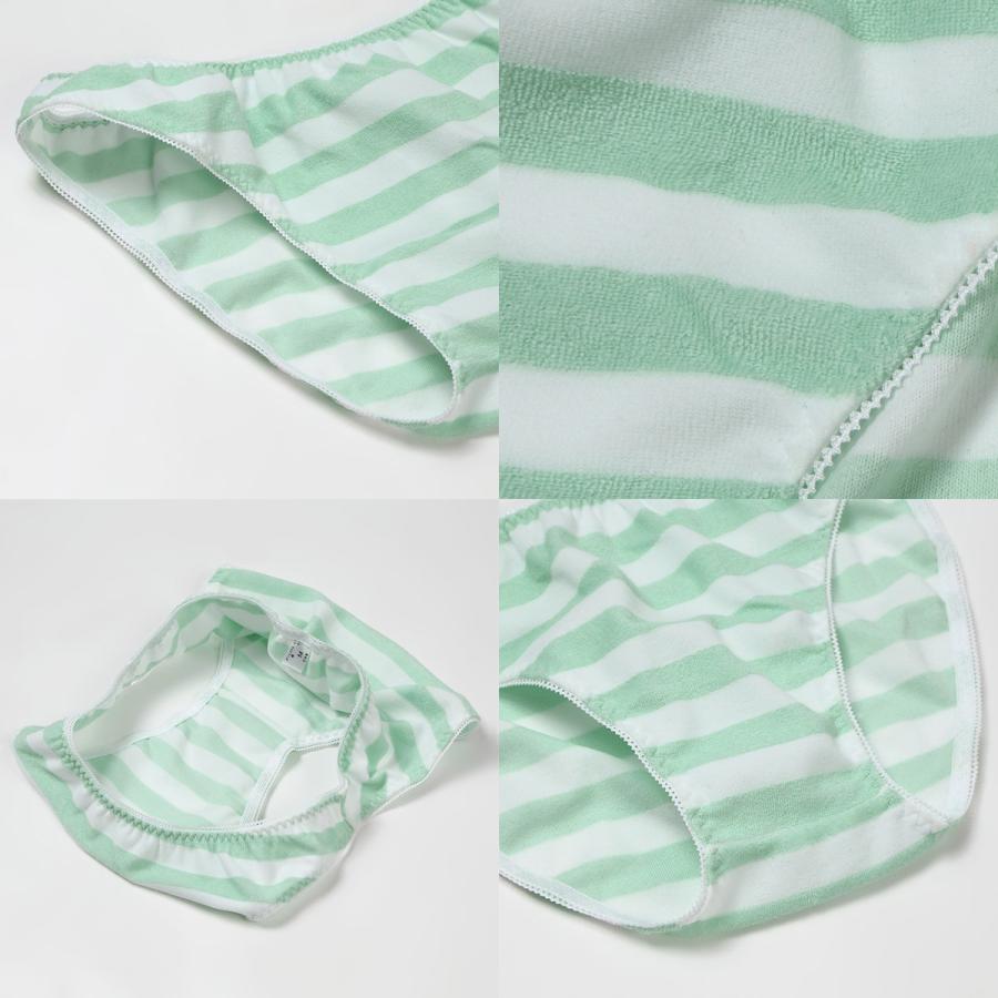 メンズ アウトゴム パイルボーダー  縞パン パンツ ショーツ ビキニ パンティ 男性インナー 下着 メール便 |  | 11