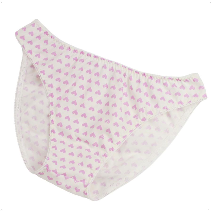 メンズ アウトゴム ヴィンテージ風ハート柄天竺ニット パンツ ショーツ ビキニ パンティ 男性インナー 下着 メール便 | 