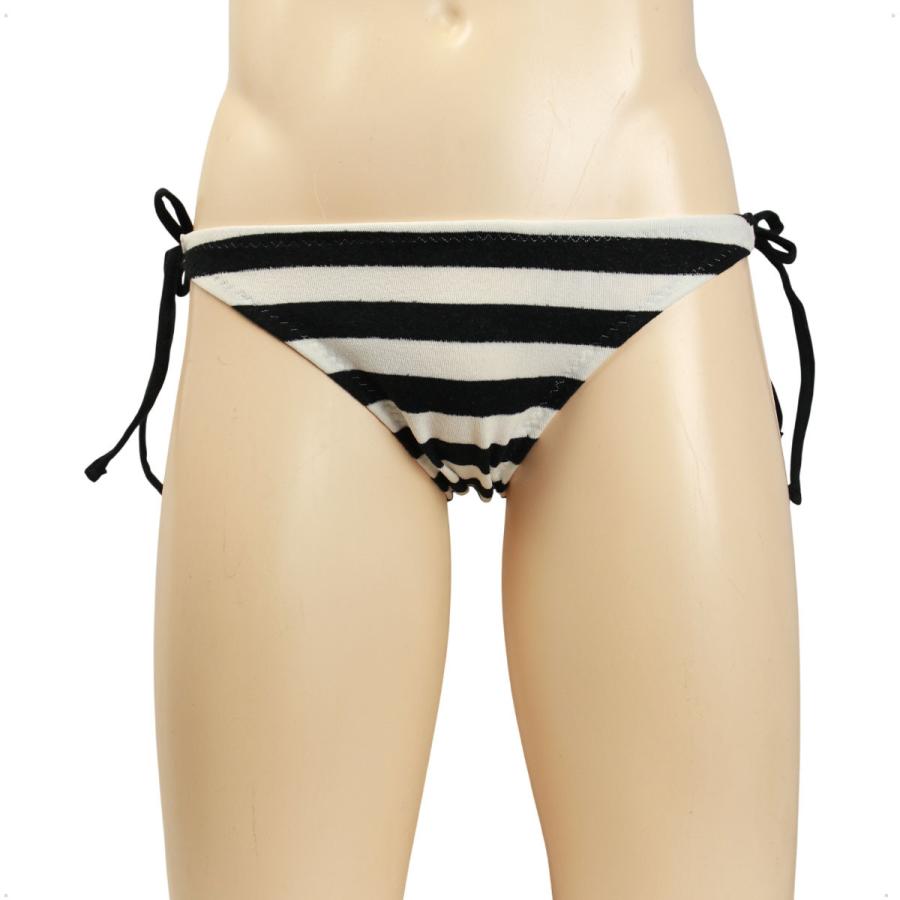 メンズ  紐パン 黒×白 パイルボーダー 縞パン ビキニ 横紐ショーツ インナー かわいい パンツ  男性 下着 メール便 |  | 01