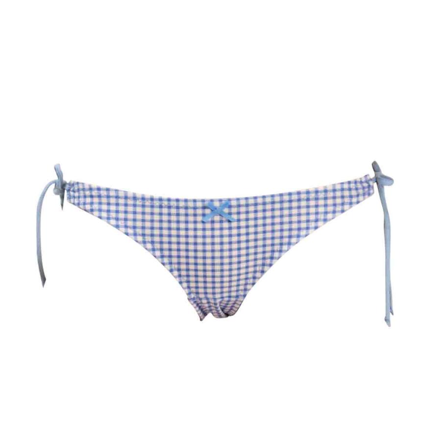 ギンガムチェック ハイテンションニット 横ひも ショーツレディース