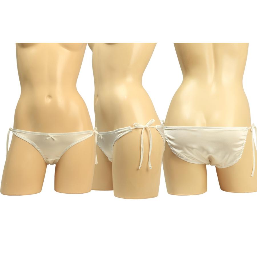 レディース  ソフトサテン 紐パン 横ひも パンティ サイドヒモショーツ フルバック パンティー パンツ メール便 |  | 06