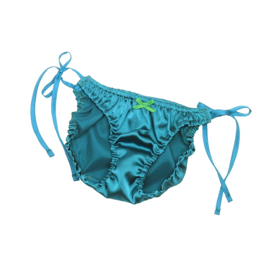 レディース  ソフトサテン 紐パン 横ひも パンティ サイドヒモショーツ フルバック パンティー パンツ メール便 |  | 04