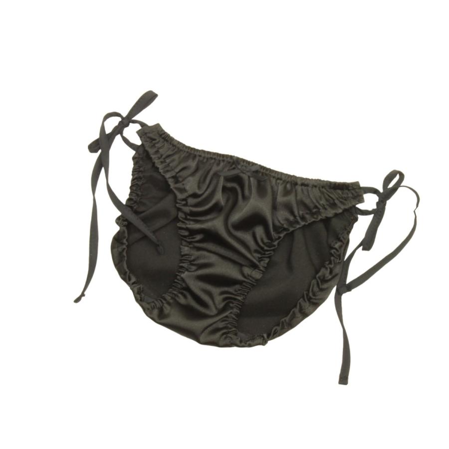 レディース  ソフトサテン 紐パン 横ひも パンティ サイドヒモショーツ フルバック パンティー パンツ メール便 |  | 05