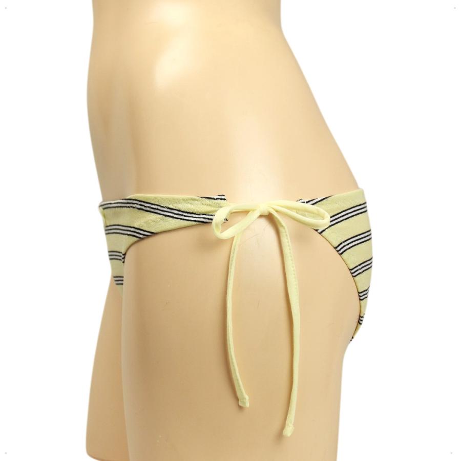 レディース  スリーラインボーダー ベア天  紐パン 横ひも ショーツパンツ パンティー 女性 下着 インナー かわいい スキャンティー メール便 |  | 03