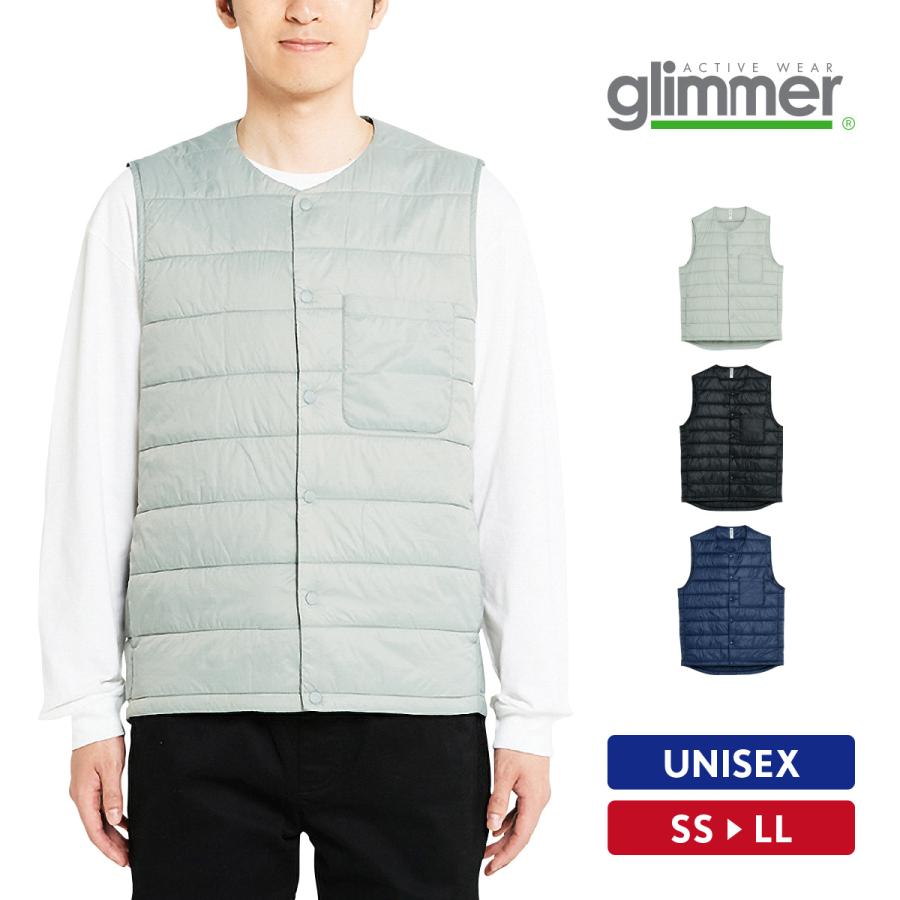 ベスト メンズ レディース 薄手 中綿 スーツ インナー用 ビジネス おしゃれ 前開き ユニセックス 春 冬 Glimmer グリマー ウェアプリントのgrafit 通販 Yahoo ショッピング