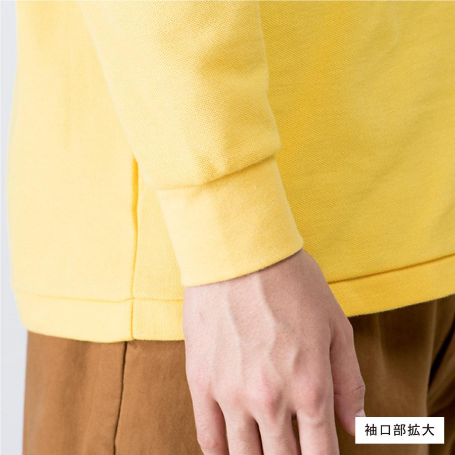 ✨使用数回✨ オーラリー サイズ5 オーバーサイズ ポロシャツ イエロー Printstar（プリントスター） ポロシャツ メンズ 長袖 無地 厚手