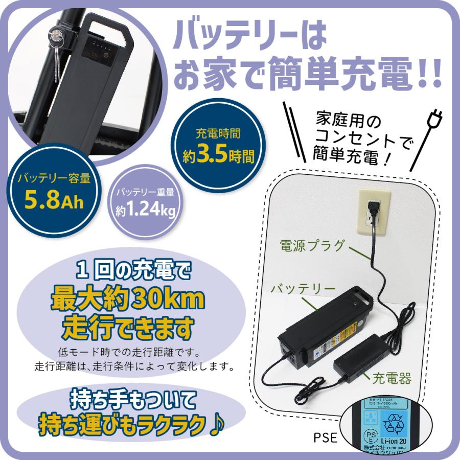 電動アシスト 三輪自転車 三輪車 大人用 パンクしない 母の日 父の日 プレゼント シニア おしゃれ 免許返納 免許不要 ノーパンク 防災 国内認定取得｜grain-bike｜14