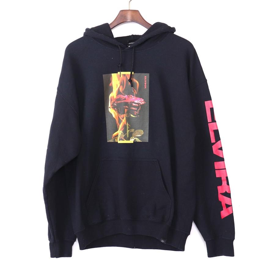 ELVIRA エルビラ プリントパーカー L UT8384 /R : GRAIZ ブランド古着  