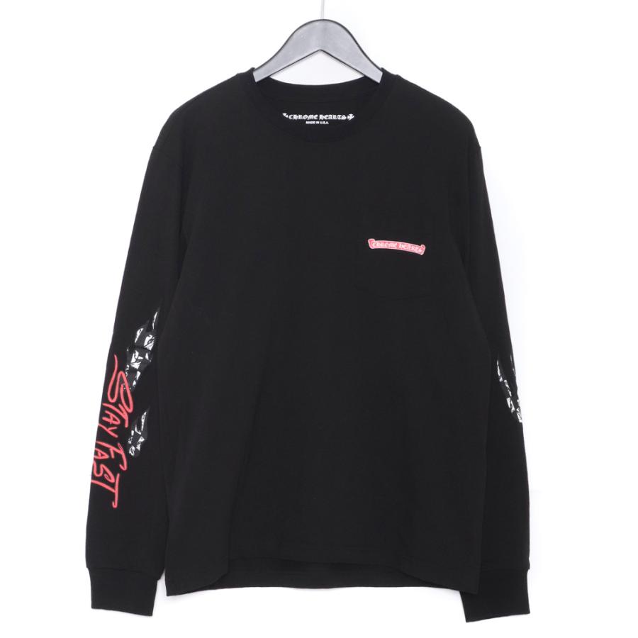 CHROME HEARTS × MATTY BOY 22SS STAY FAST L/S TEE L ブラック クロム