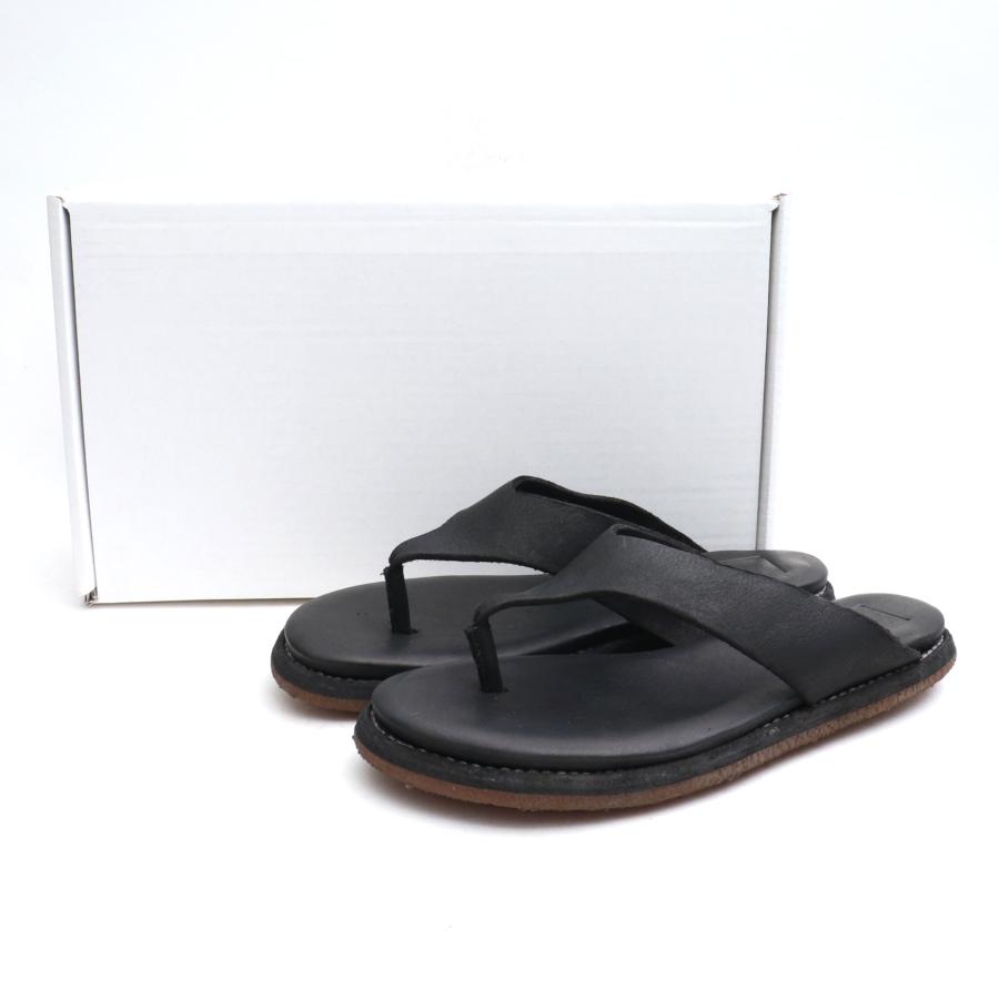 未使用 グイディ GUIDI NEW STYLE SANDALS トングサンダル ブラック