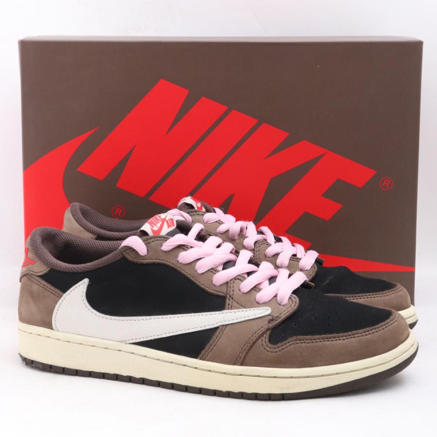 27cm NIKE TRAVIS SCOTT AIR JORDAN 1 LOW OG SP T Black Dark Mocha