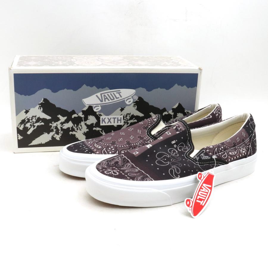 未使用 28cm VANS VALUT × KITH OG Classic Slip-On LX Bandana/Moonless Night VN0A45JK6CH バンズ キス クラシックスリッポン スニーカ｜graiz｜08