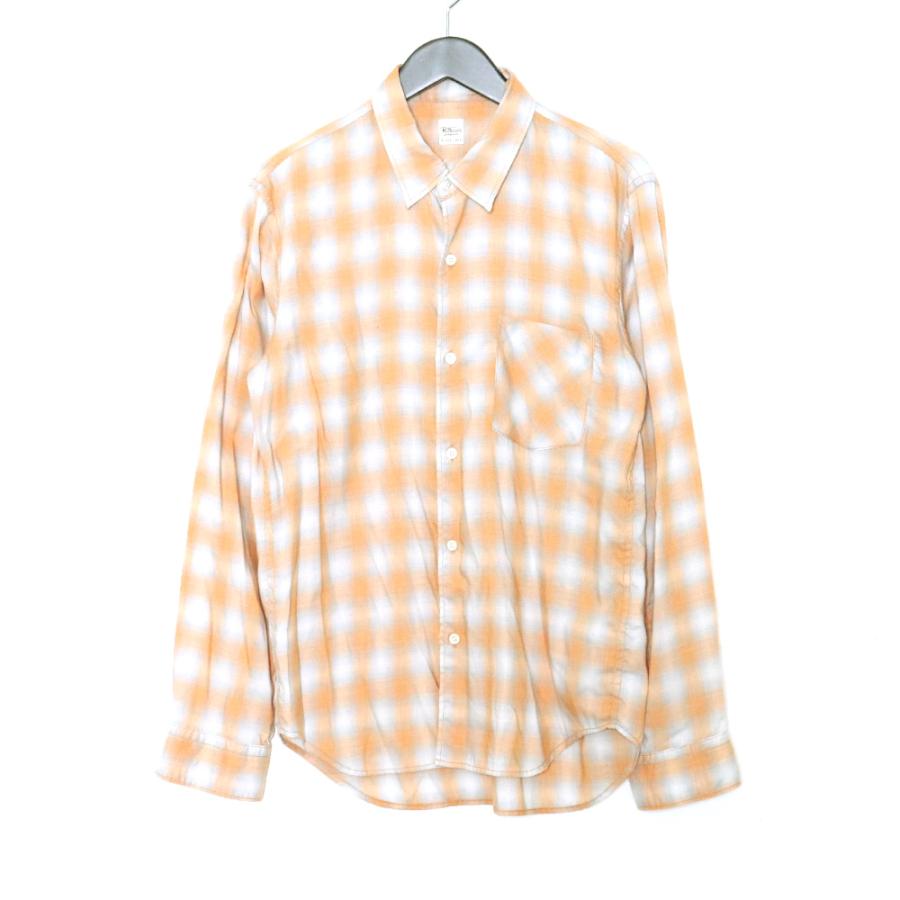 RON HERMAN 19SS CHECK SHIRT Mサイズ オレンジ 2920700059 ロン