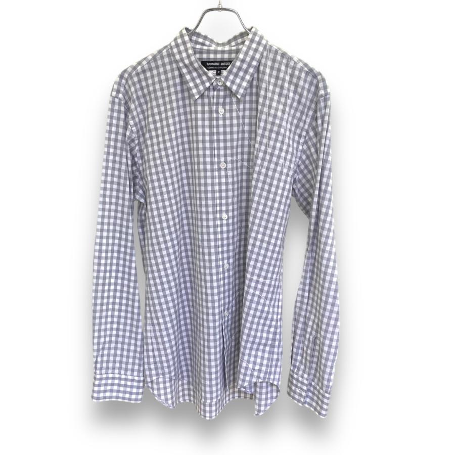 COMME DES GARCONS HOMME DEUX 18SS ギンガムチェックシャツ サイズM