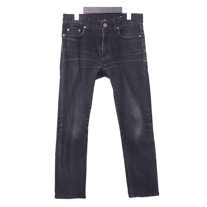 サンローラン SAINT LAURENT D02 スキニーデニムパンツ 28 ブラック